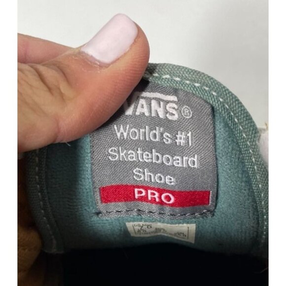 Vans Old Skool Pro Oak Buff Oil Blue Mens Size 7 Skate Shoes - Picture 9 of 10